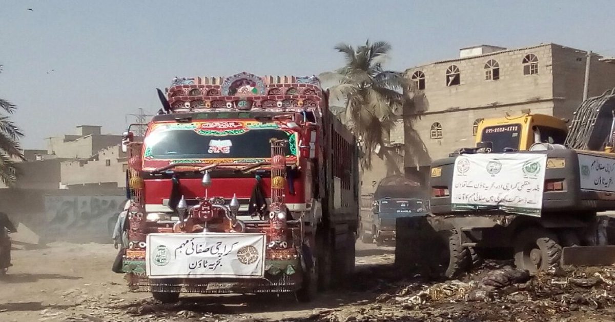 Karachi dumper tracker fine