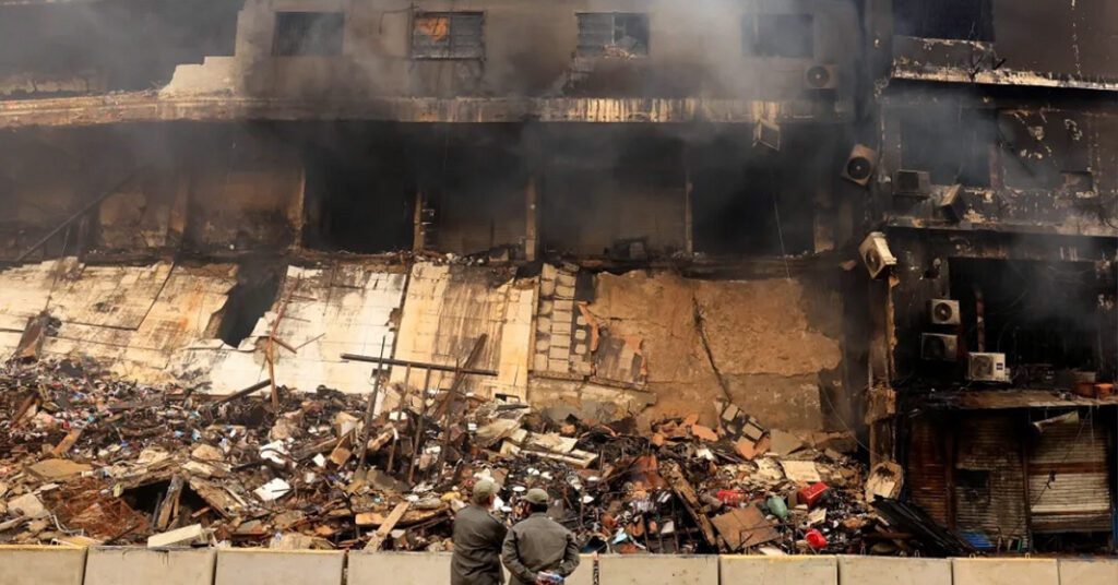 Karachi Gul Plaza fire death toll 29