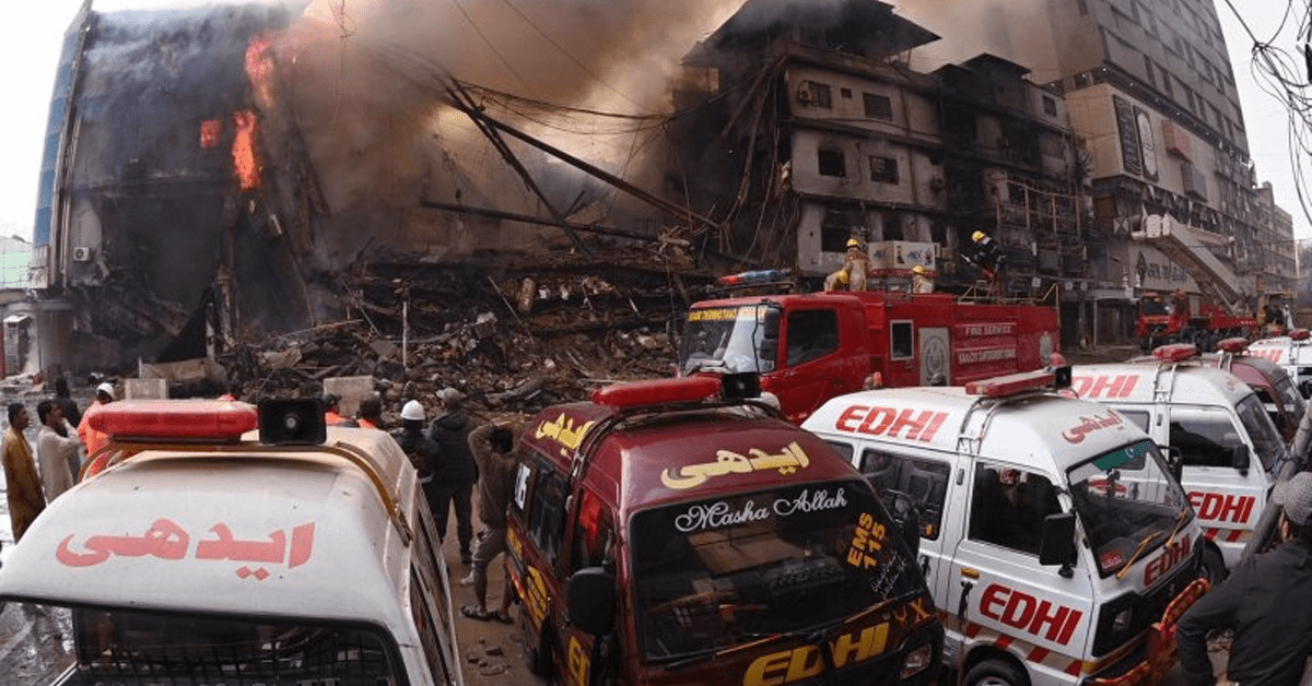 23 bodies recovered Gul Plaza Karachi fire