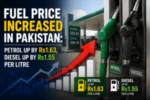 Fuel Price Increased in Pakistan: Petrol Up by Rs1.63, Diesel by Rs1.55 Per Litre