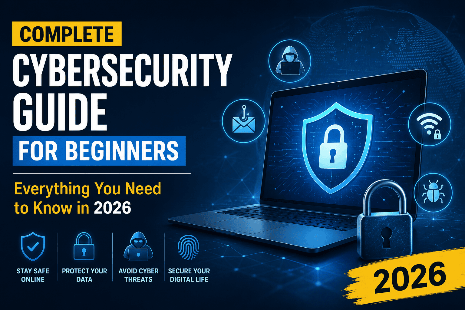 Complete Cybersecurity Guide for Beginners: Learn How to Stay Safe Online in 2026