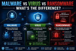 Malware vs Virus vs Ransomware: What’s the Difference? (Complete 2026 Guide)