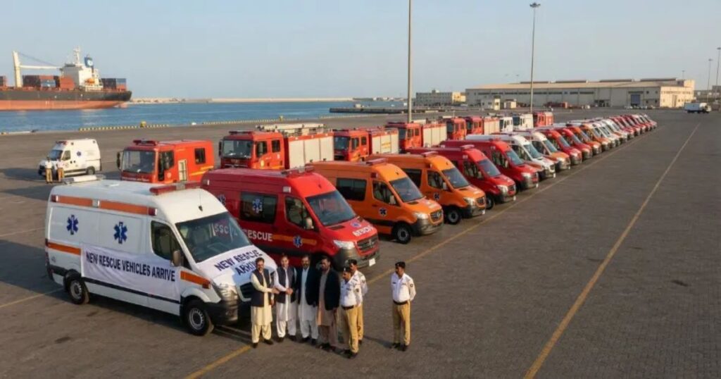 21 new rescue vehicles in Pakistan