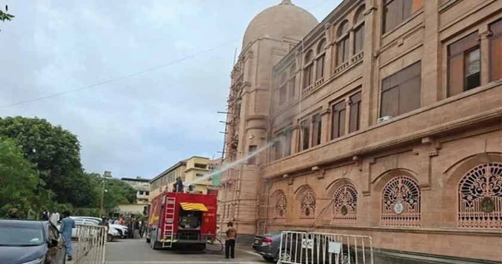 Karachi Mayor Office Fire