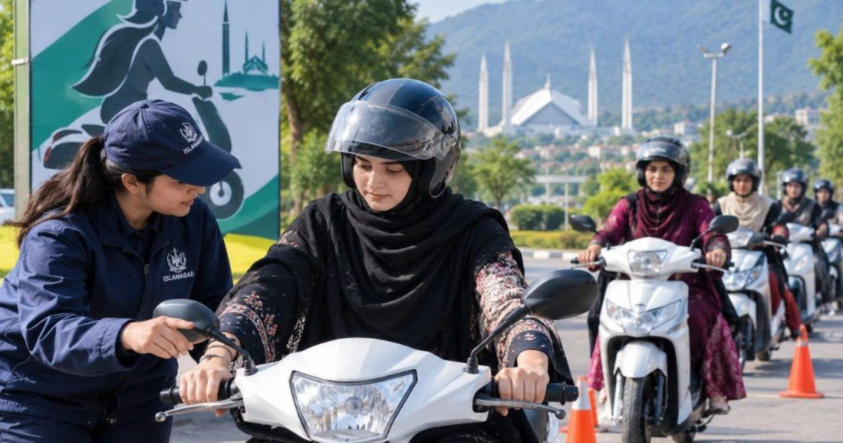 Free scooty training for women in Islamabad