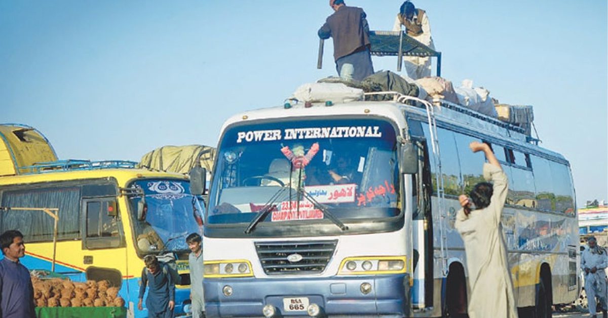 Illegal inter-city bus stations