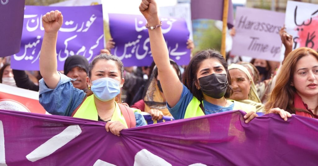 Aurat March press briefing blocked