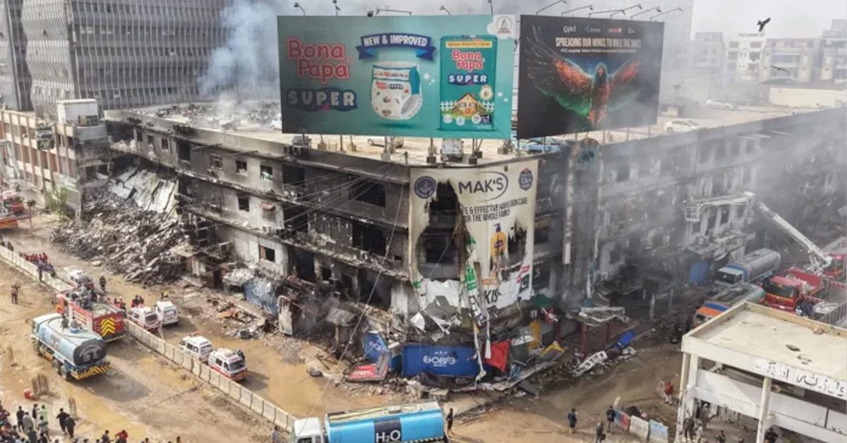 Gul Plaza Fire in Karachi: 15 Victims Identified as Search Continues